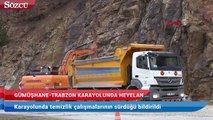 Gümüşhane-Trabzon karayolunda heyelan