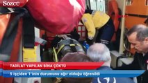 Bodrum’da tadilat yapılan binada çökme Yaralı işçiler var