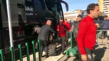 Real Betis - Eibar: Llegada del Eibar al Villamarín