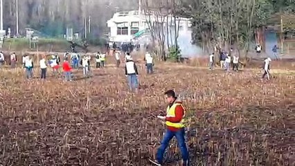 Voreppe : nouveaux affrontements entre gilets jaunes et gendarmes mobiles