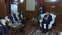 Bakan Çavuşoğlu Libya Başkanlık Konseyi Başkanı El-Sarraj ile Görüştü