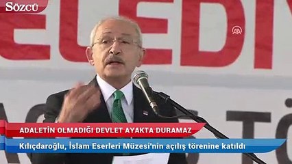 Kılıçdaroğlu İslam Eserleri Müzesi’nin açılışında konuştu