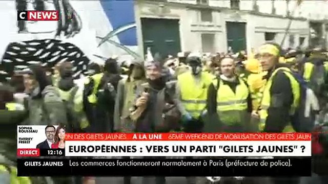Les gilets jaunes dans Paris le samedi 22 décembre dans Paris