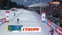L'arrivée de la poursuite en vidéo - Biathlon - CM (H)