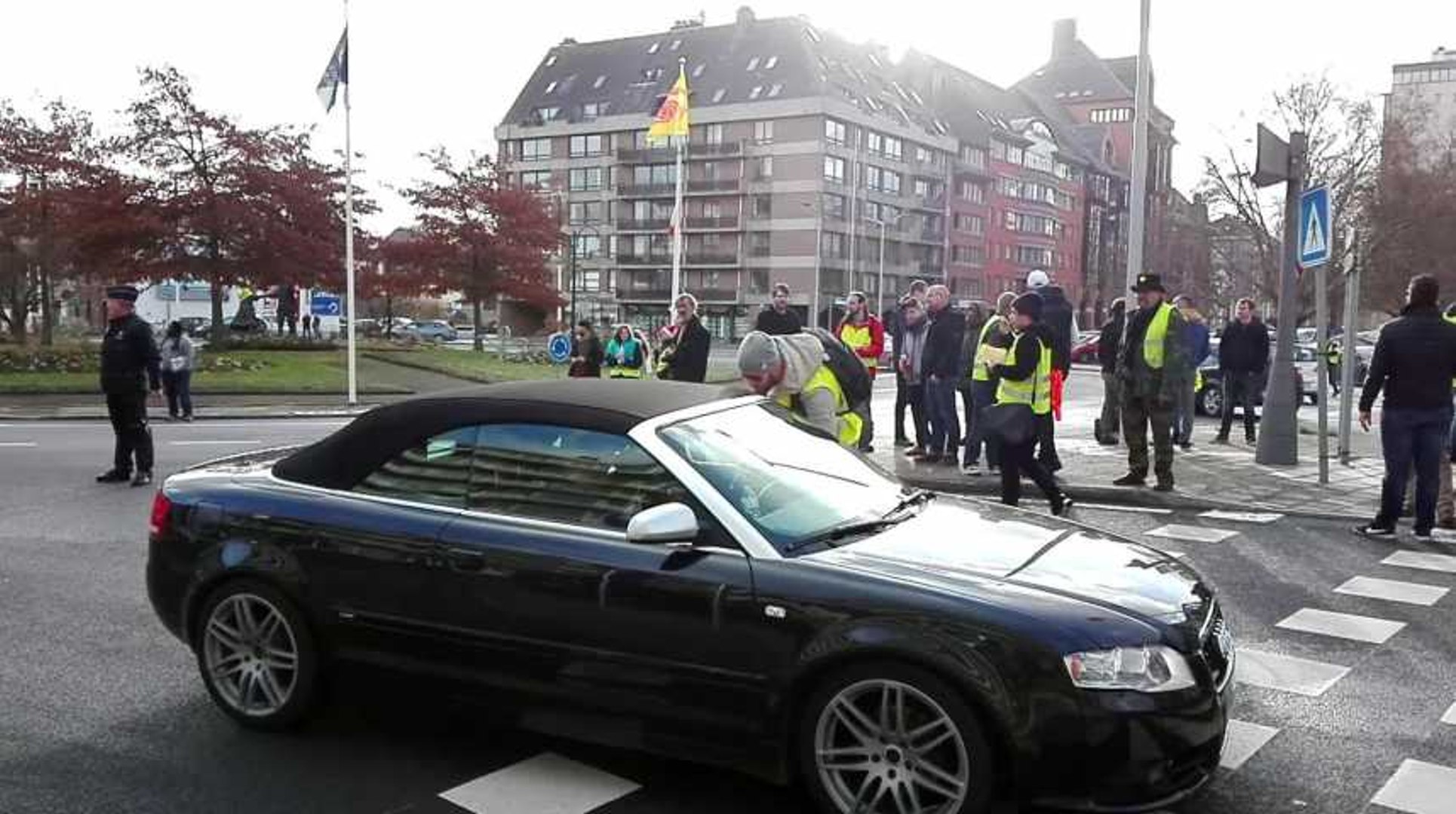 Manifestation Des Gilets Jaunes à Namur Le 22 Décembre 2018