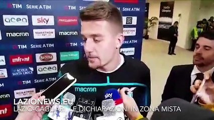 LAZIO-CAGLIARI, MILINKOVIC IN MIXED