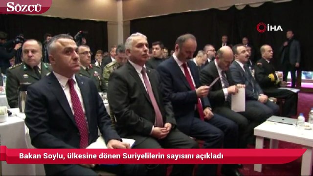 Bakan Soylu, ülkesine dönen Suriyelilerin sayısını açıkladı