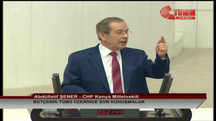 Abdüllatif Şener / Bütçe Konuşması / 21 Aralık 2018