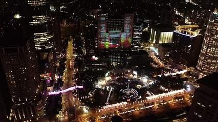 Video mapping, luzes e cor. Assim é o Natal em Taipei