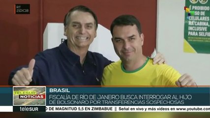 Justicia brasileña pide investigar a hijo de Bolsonaro