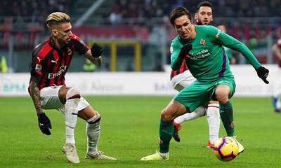Rossoneri caem em casa para a Fiorentina