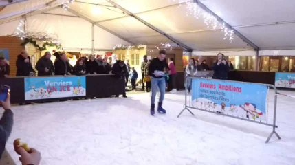 La course des garçons de café du marché de Noël à Verviers