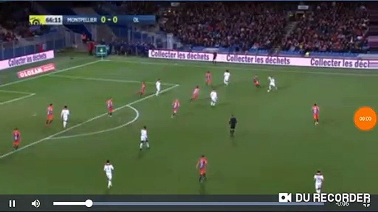 Fekir super goal Montpellier vs Lyon 0-1