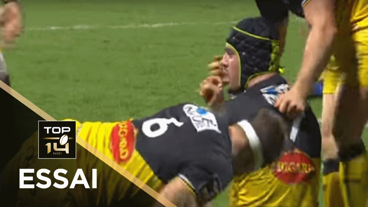 TOP 14 - Essai Grégory ALLDRITT 2 (SR) - Pau - La Rochelle - J12 - Saison 2018/2019