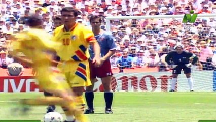 الشوط الاول مباراة رومانيا و امريكا 1-0 كاس العالم 1994
