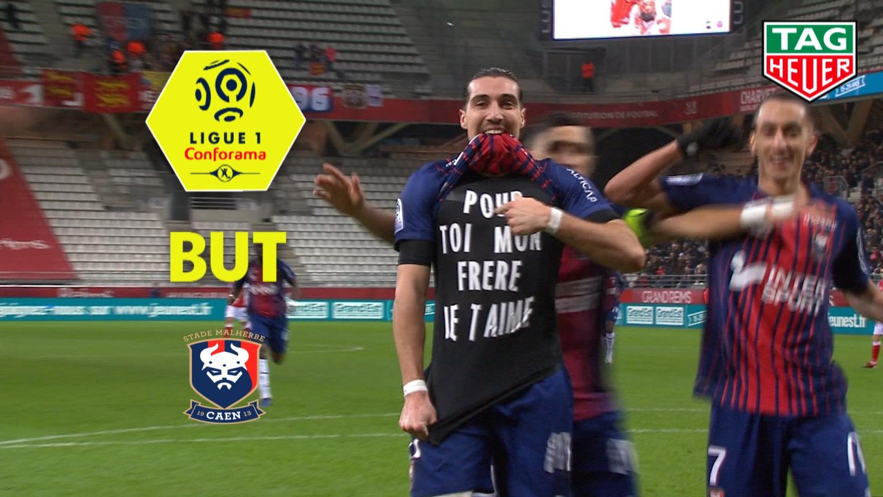 But Enzo CRIVELLI (45ème) / Stade de Reims - SM Caen - (2-2) - (REIMS-SMC) / 2018-19