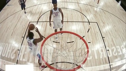 Deonte Burton with one of the day's best dunks