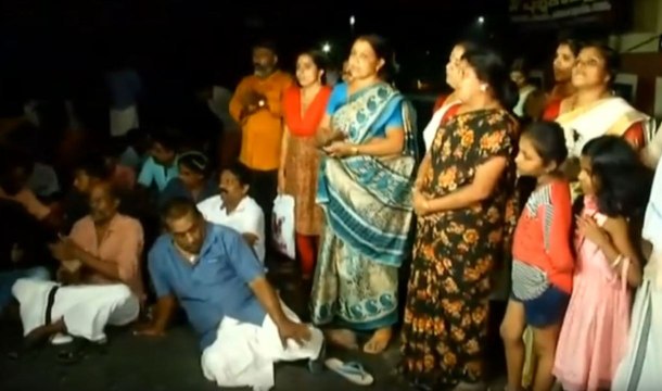 Protests erupts in Sabarimala following reports of women devotees' visit