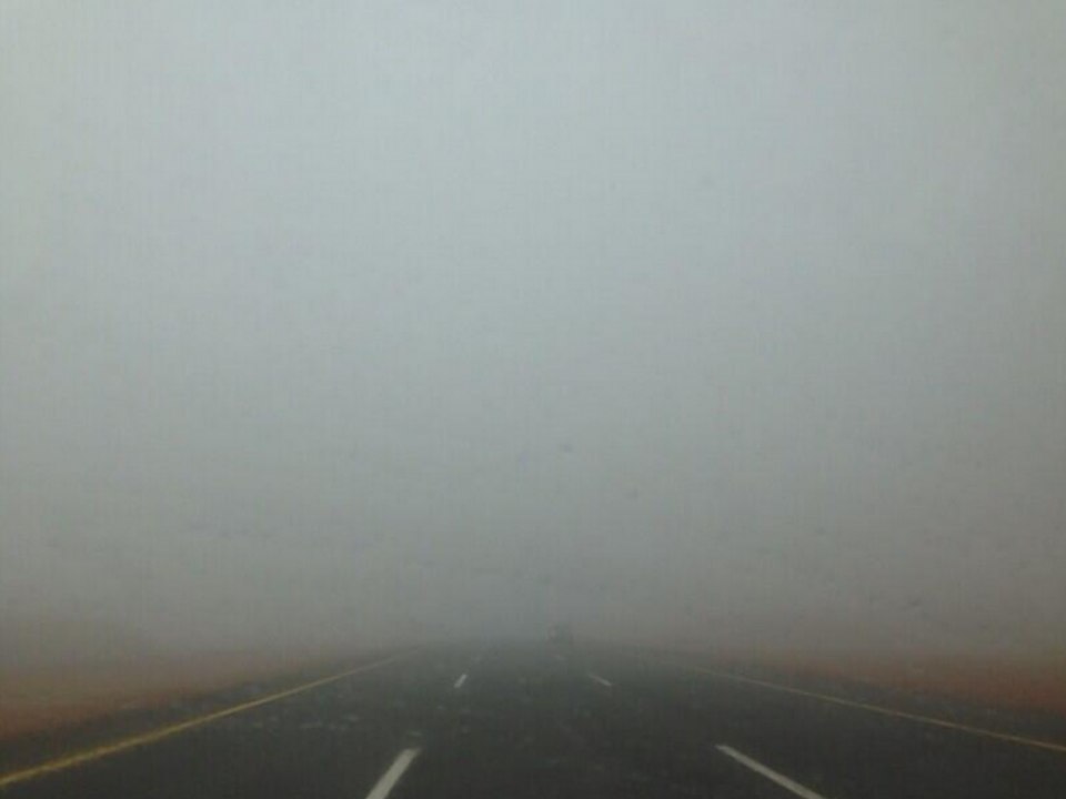 طقس: تشكل ضباب كثيف☁☁ على منطقة الأوراس مع إنخفاض في درجات الحرارة