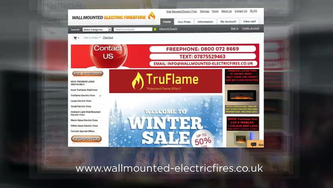 wall mounted electric fires