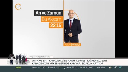 An ve Zaman bu akşam 22:15'te