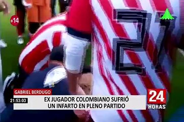 El ex jugador colombiano Gabriel Berdugo sufrió un infarto en pleno partido