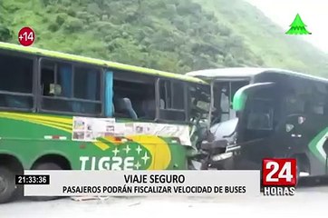 Viaje seguro: pasajeros podrán fiscalizar velocidad de buses