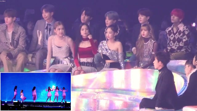 BTS REACTION TO GFRIEND(ヨチン)『TIME FOR THE MOON NIGHT』181201 MMA【防弾少年団 BTS x ブルピン BLACKPINK】