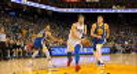 Doncic impresses before getting injured crashing into child in crowd.