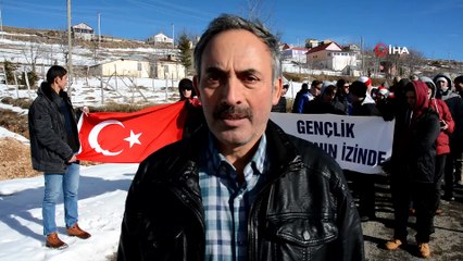 Çambaşı Yaylası'nda Sarıkamış şehitleri için yürüyüş düzenlendi