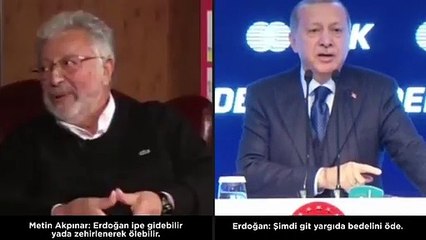 Erdoğan'ın hedefinde bu kez usta sanatçı Metin Akpınar var!
