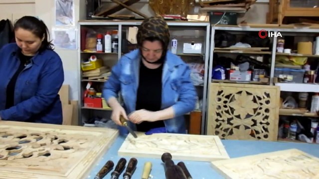 Ahşap İşlemeciliği Kursu'nda Osmanlı ve Selçuklu motifleri hayata geçti