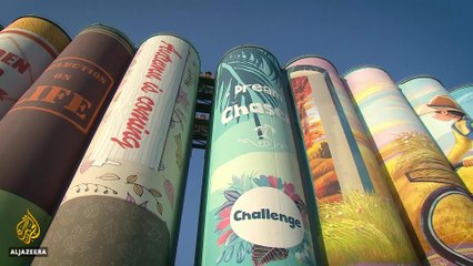 Artwork brightens South Korean industrial city