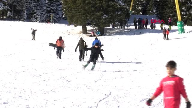 Bursa Uludağ'da Hem Kayak, Hem Mangal