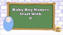 Baby Boy Names Start With G, 2018 's Top15, Unique Baby Names 2018
