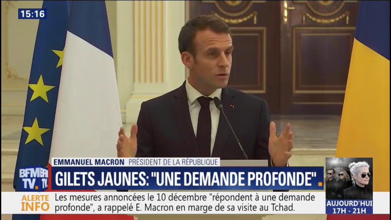 Emmanuel Macron : "Les mesures annoncées le 10 décembre, répondent à une demande juste"