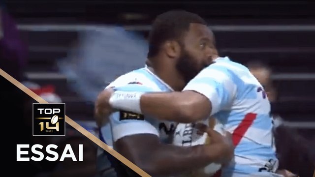 TOP 14 - Essai Virimi VAKATAWA (R92) - Racing 92 - Perpignan - J12 - Saison 2018/2019