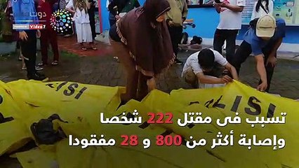 فيديو جراف.. 8 معلومات عن كارثة "تسونامى" بأندونيسيا