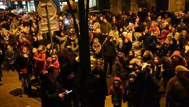 LE CREUSOT : DESCENTE DU PERE NOEL 2018