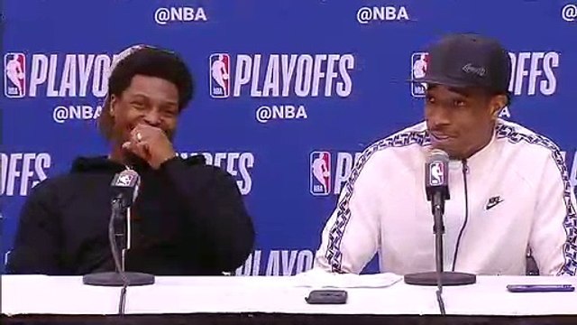Lowry & DeRozan Postgame conference Raptors vs Wizards Game 6 April 27 , 2018 NBA Playoffs
