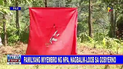 Pamilyang miyembro ng NPA, nagbalik-loob sa gobyerno