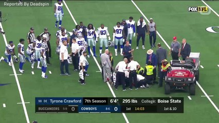Cowboys' Tyrone Crawford Hospitalized After Neck Injury