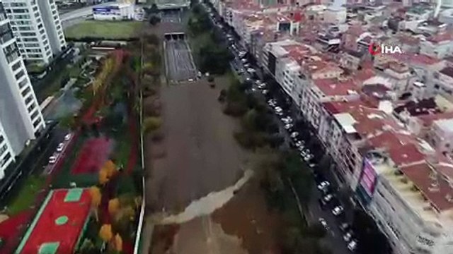 Gebze-Halkalı tren hattında son durum havadan görüntülendi