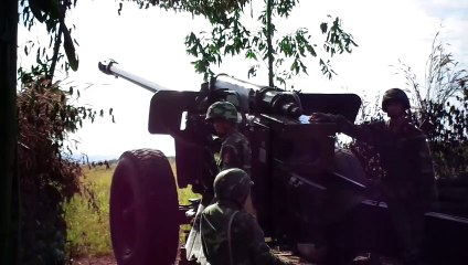 130 mm towed field gun in Viet Nam (M46)