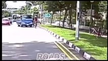 Un cycliste se fait violemment corriger par un camion après un road rage