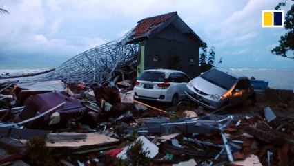 Aftermath of Indonesia’s Krakatoa tsunami