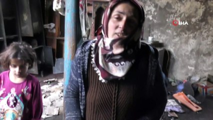 Yangında evleri küle döndü; kış ortasında 9 kişilik aile sokakta kaldı