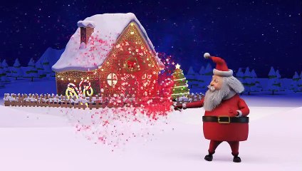 Merry Christmas and Happy New Year 2019 width Santa Claus