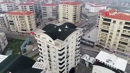 'Sarı yelek' hazırlığı yapılan gaygubet evi havadan görüntülendi