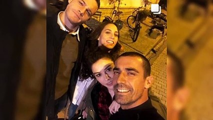 جلسة تصوير ابطال مسلسل الثنائي العظيم